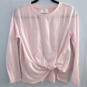 Ivoire Pink Sheer Side Tie Top M – Feminine, Balletcore, Soft Girl Aesthetic